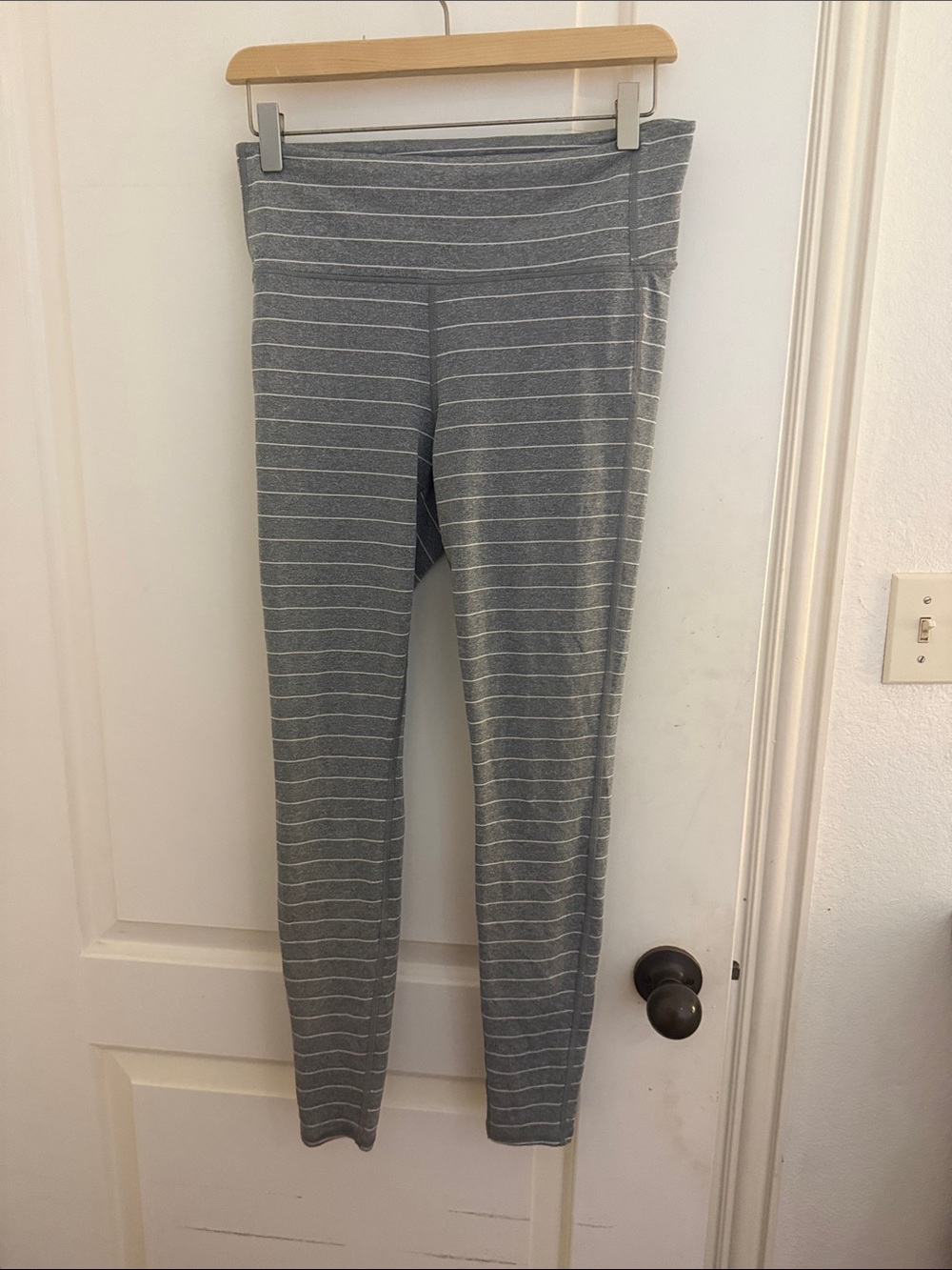 Striped Gray High-Waist athleta Leggings